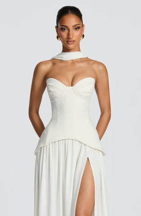Vietta Maxi Dress - Ivory Ryvelle