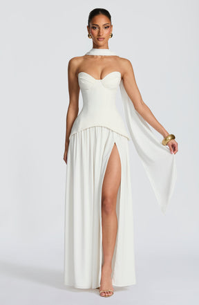 Vietta Maxi Dress - Ivory Ryvelle