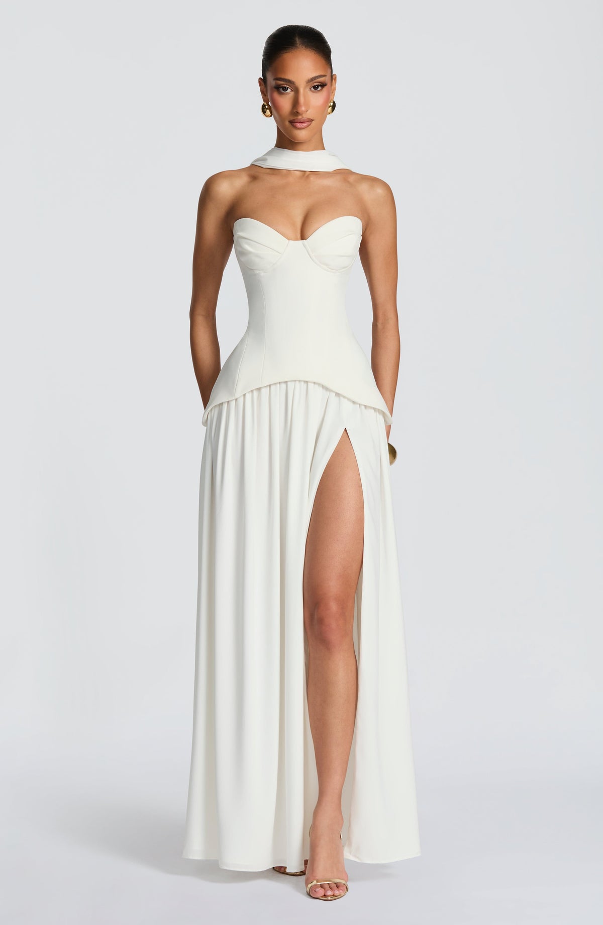 Vietta Maxi Dress - Ivory Ryvelle
