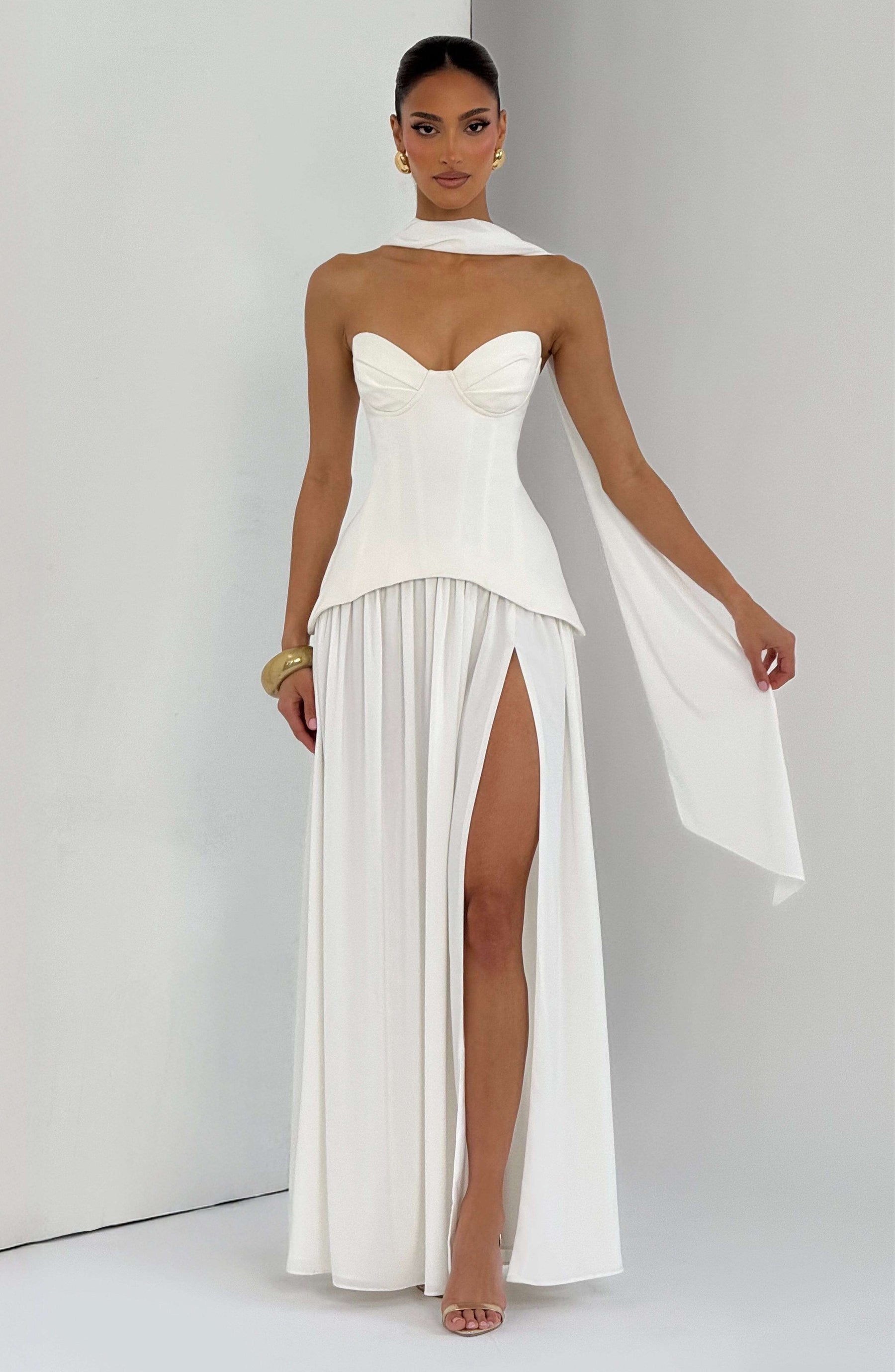 Vietta Maxi Dress - Ivory Ryvelle