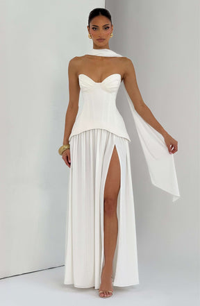 Vietta Maxi Dress - Ivory Ryvelle