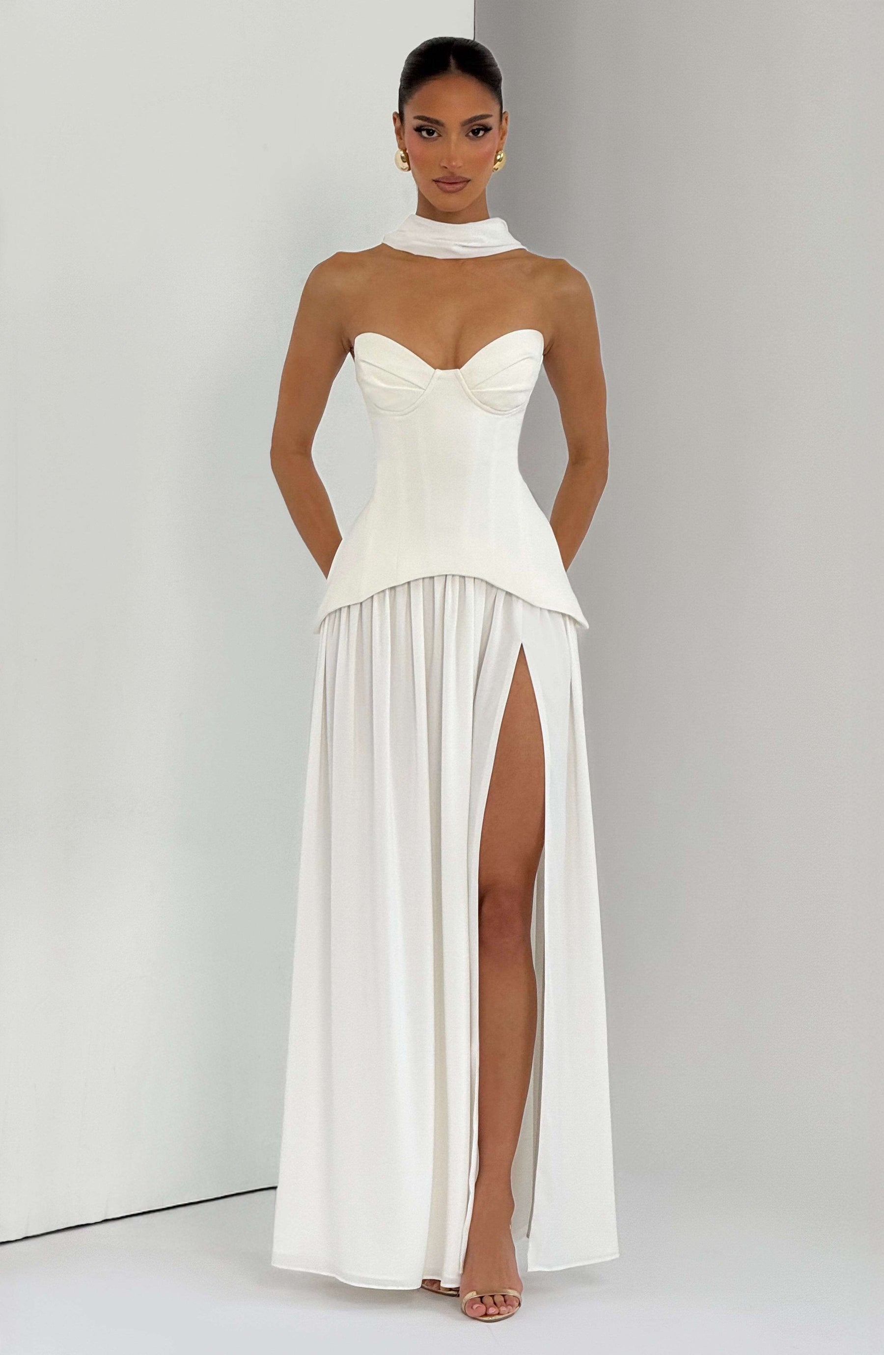 Vietta Maxi Dress - Ivory Ryvelle