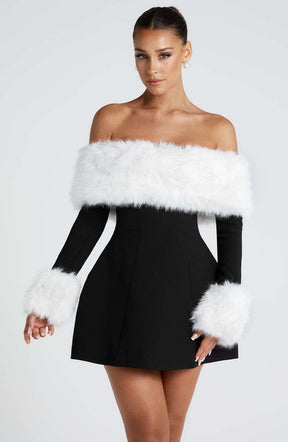 Villanelle Mini Dress - Black/White Ryvelle