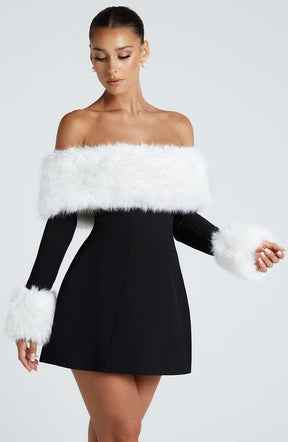 Villanelle Mini Dress - Black/White Ryvelle