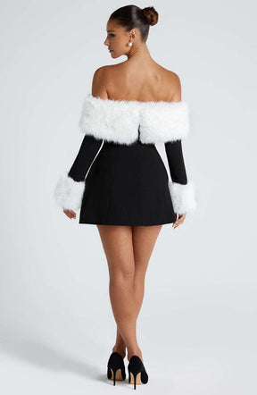 Villanelle Mini Dress - Black/White Ryvelle