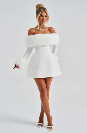 Villanelle Mini Dress - Ivory Ryvelle