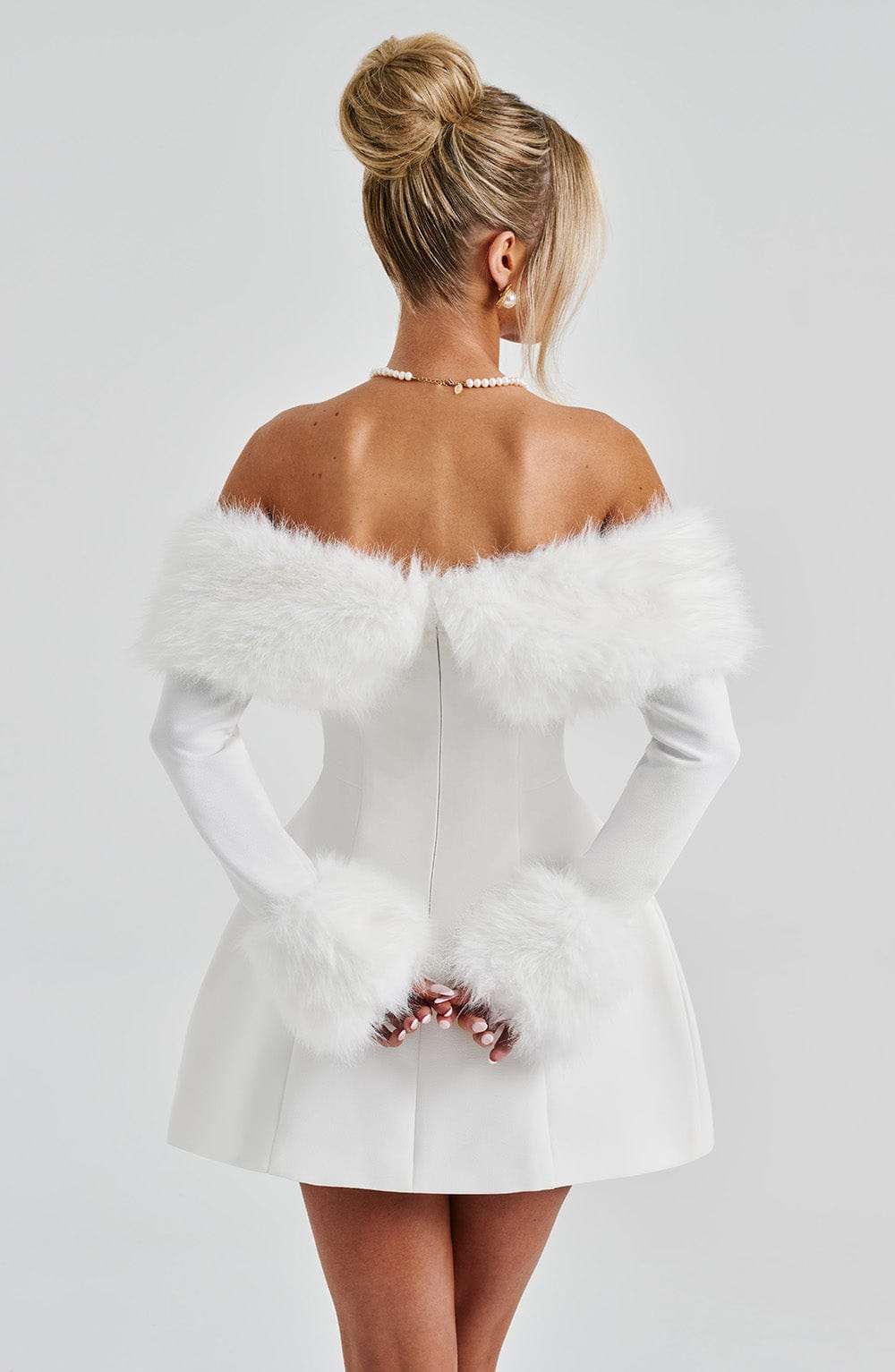 Villanelle Mini Dress - Ivory Ryvelle