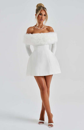 Villanelle Mini Dress - Ivory Ryvelle