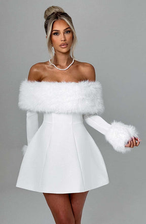 Villanelle Mini Dress - Ivory Ryvelle