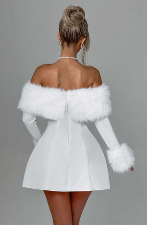 Villanelle Mini Dress - Ivory Ryvelle