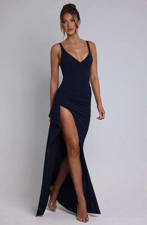 Violetta Maxi Dress - Navy Ryvelle