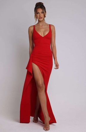 Violetta Maxi Dress - Red Ryvelle