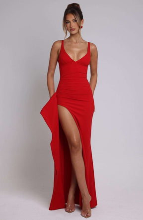 Violetta Maxi Dress - Red Ryvelle
