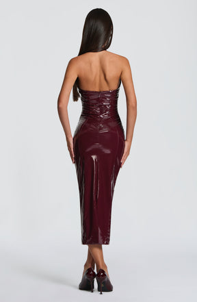 Violette Midi Dress - Cherry Lacquer Ryvelle
