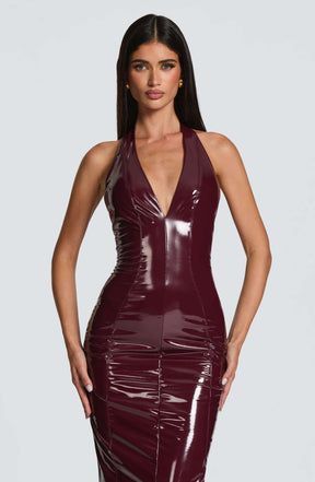 Violette Midi Dress - Cherry Lacquer Ryvelle