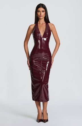 Violette Midi Dress - Cherry Lacquer Ryvelle