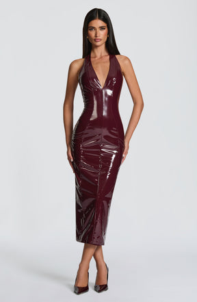 Violette Midi Dress - Cherry Lacquer Ryvelle