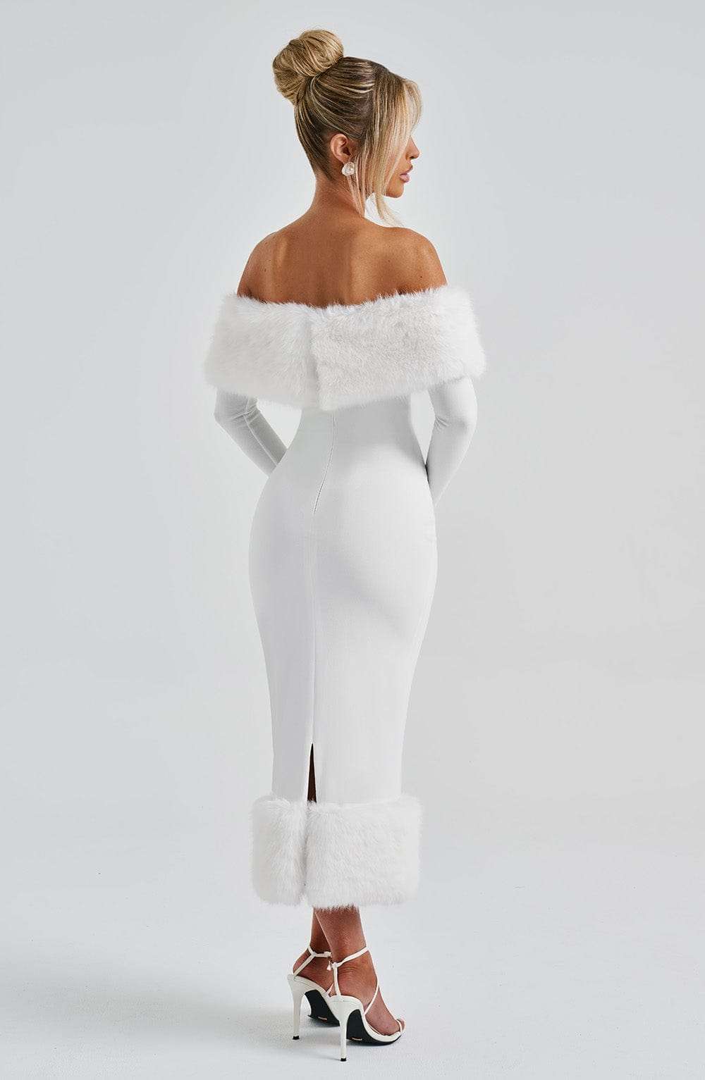Vittoria Midi Dress - Ivory Ryvelle