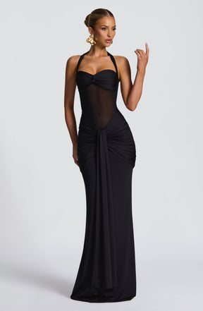 Vixen Maxi Dress - Black Ryvelle