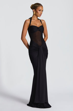 Vixen Maxi Dress - Black Ryvelle