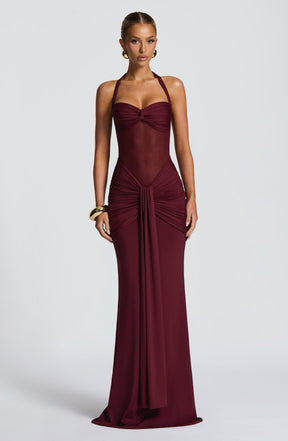 Vixen Maxi Dress - Cherry Lacquer Ryvelle