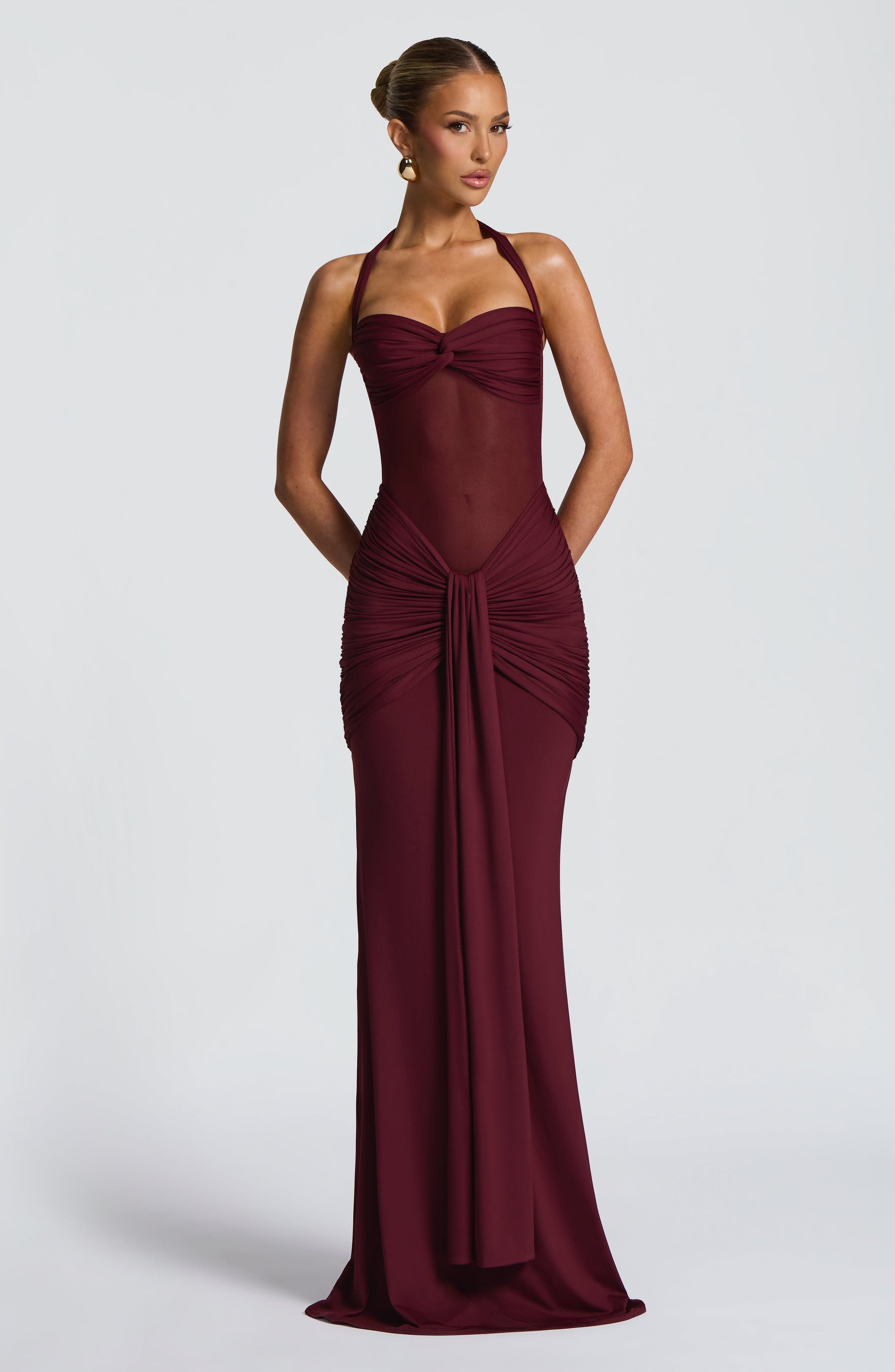 Vixen Maxi Dress - Cherry Lacquer Ryvelle