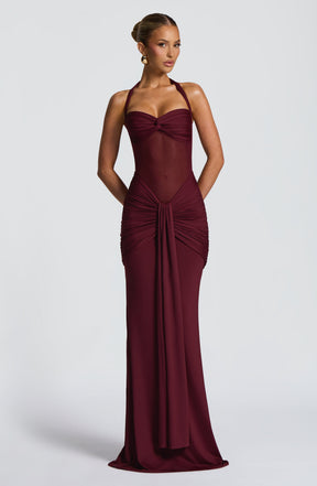 Vixen Maxi Dress - Cherry Lacquer Ryvelle