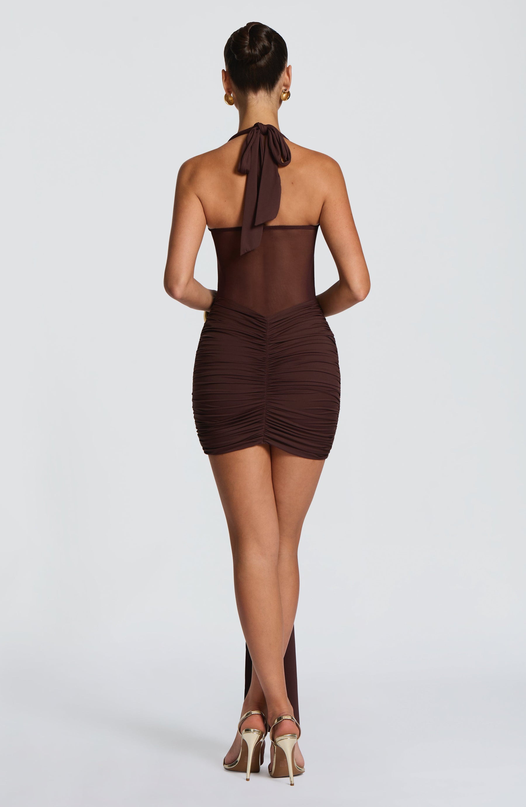 Vixen Mini Dress - Plum Brown Ryvelle