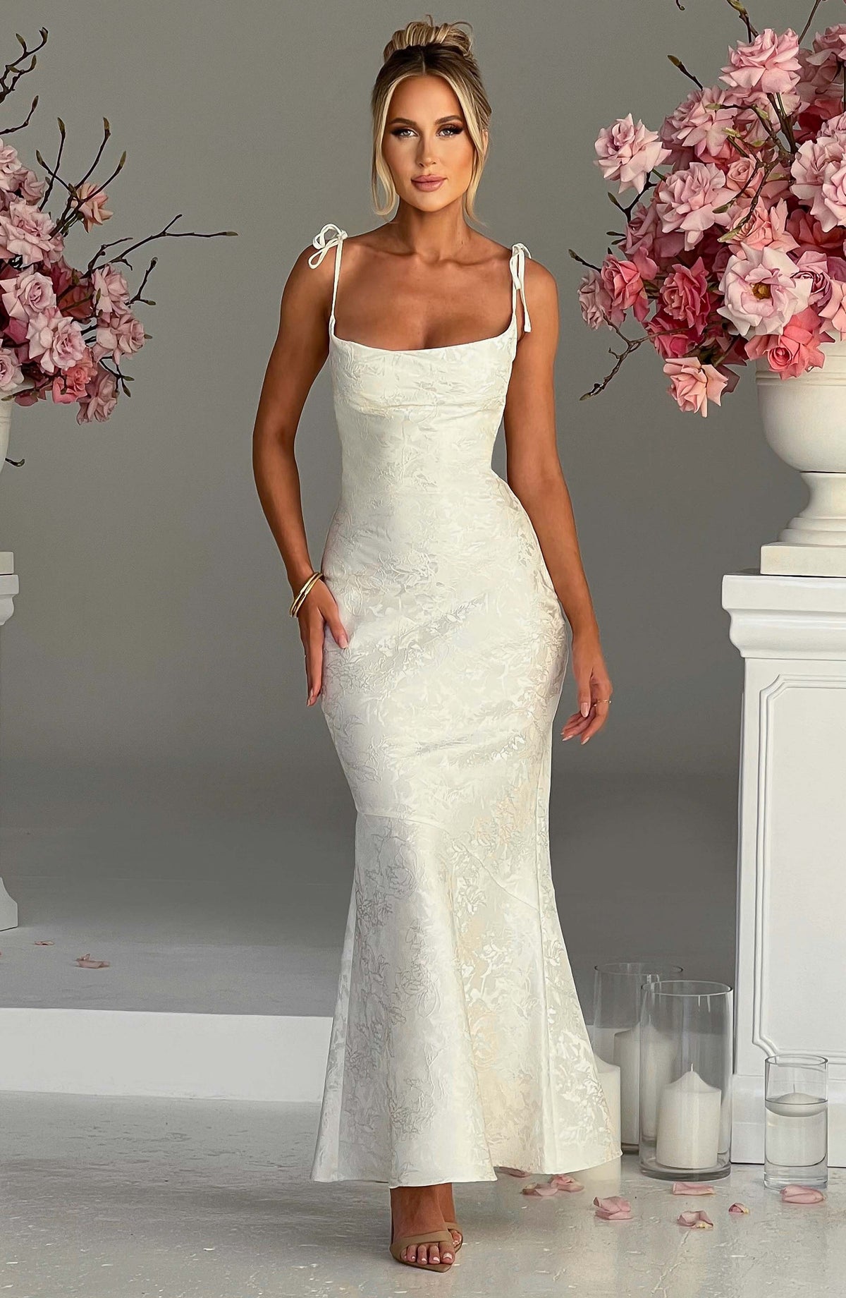 Whitney Maxi Dress - Ivory Ryvelle