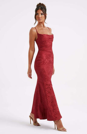 Whitney Maxi Dress - Red Ryvelle