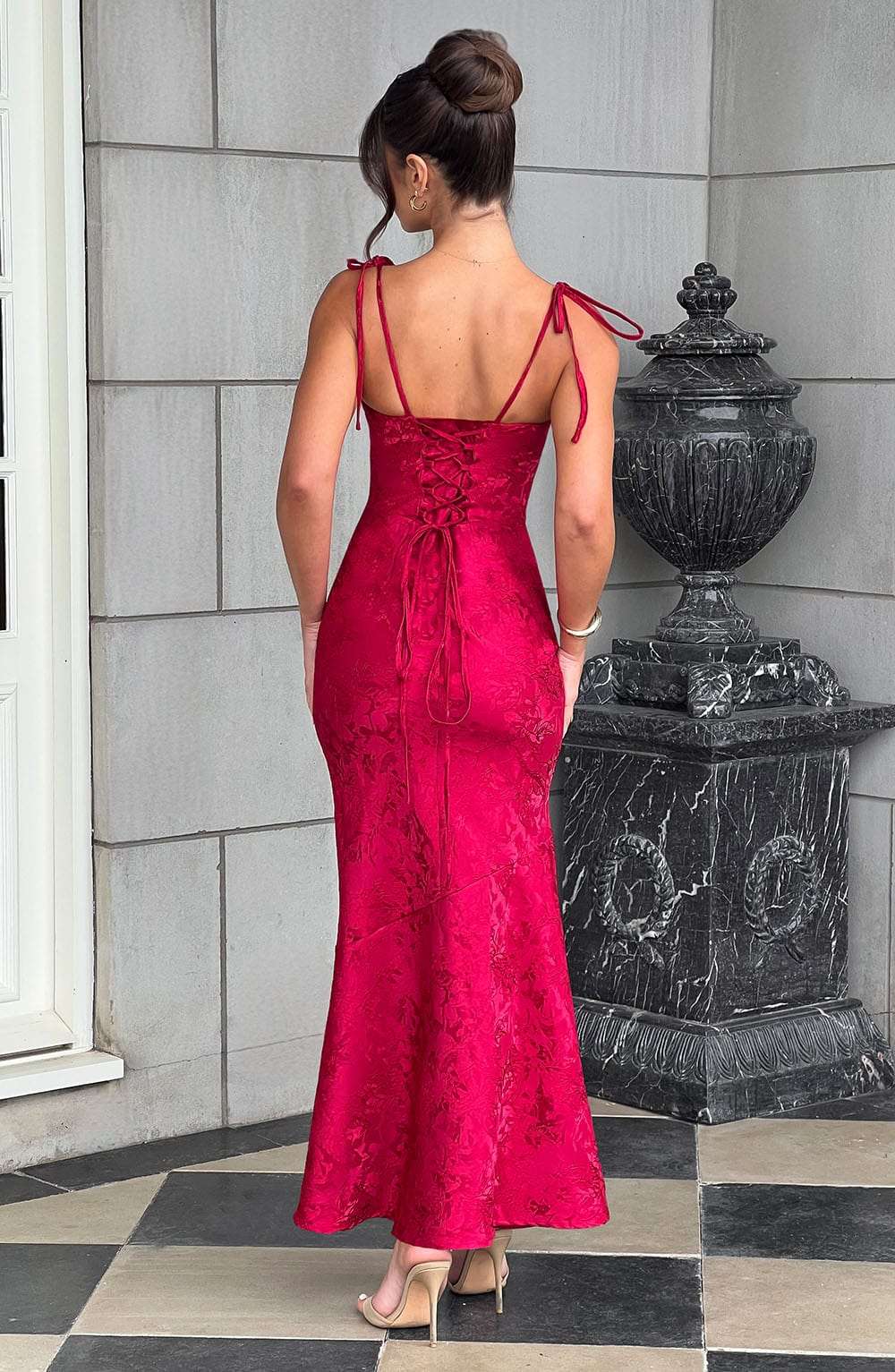 Whitney Maxi Dress - Red Ryvelle