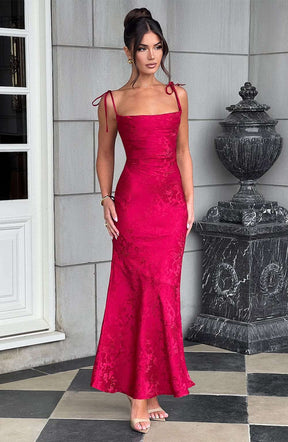 Whitney Maxi Dress - Red Ryvelle