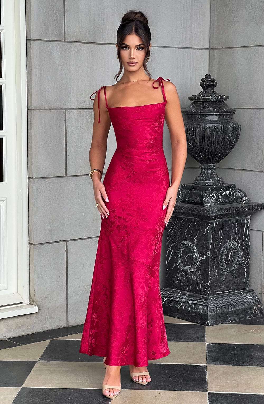 Whitney Maxi Dress - Red Ryvelle