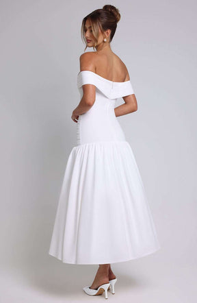Wilhelmina Midaxi Dress - Ivory Ryvelle