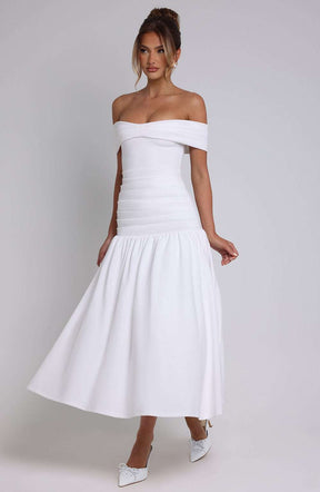 Wilhelmina Midaxi Dress - Ivory Ryvelle