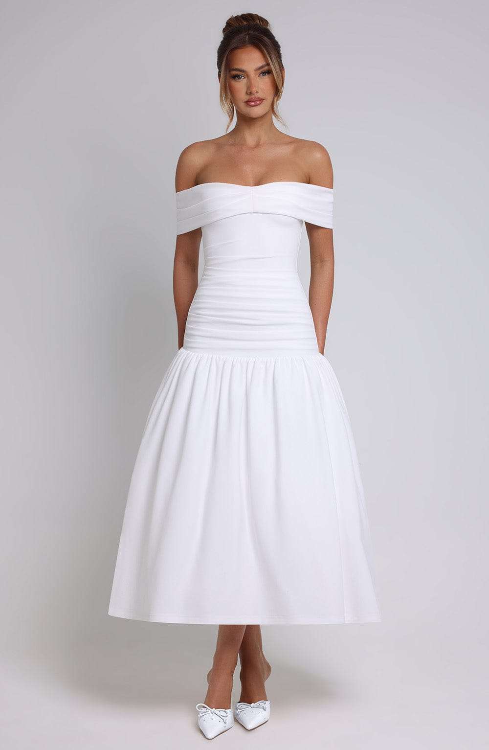 Wilhelmina Midaxi Dress - Ivory Ryvelle