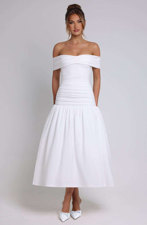 Wilhelmina Midaxi Dress - Ivory Ryvelle