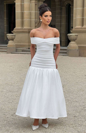 Wilhelmina Midaxi Dress - Ivory Ryvelle