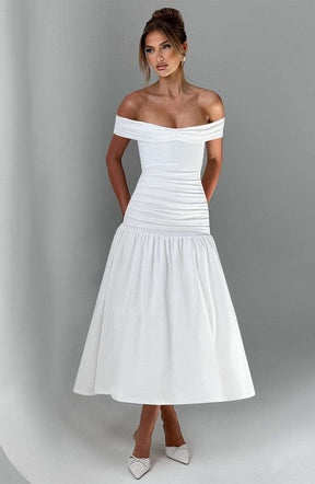 Wilhelmina Midaxi Dress - Ivory Ryvelle