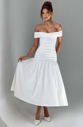 Wilhelmina Midaxi Dress - Ivory Ryvelle