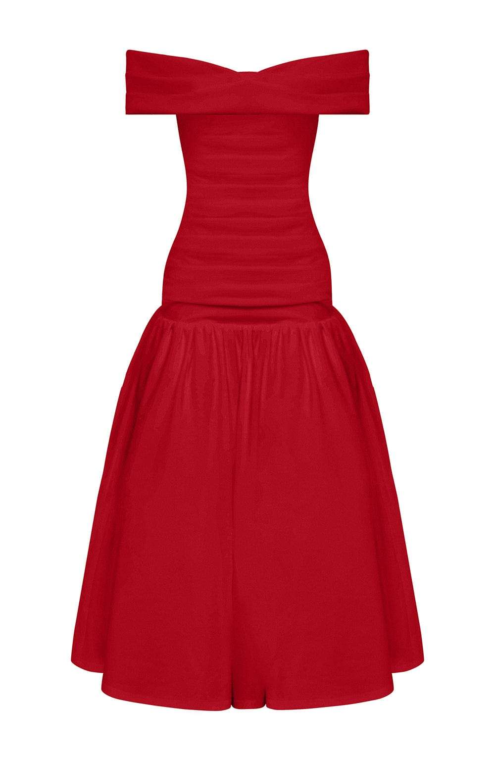 Wilhelmina Midaxi Dress - Red Ryvelle