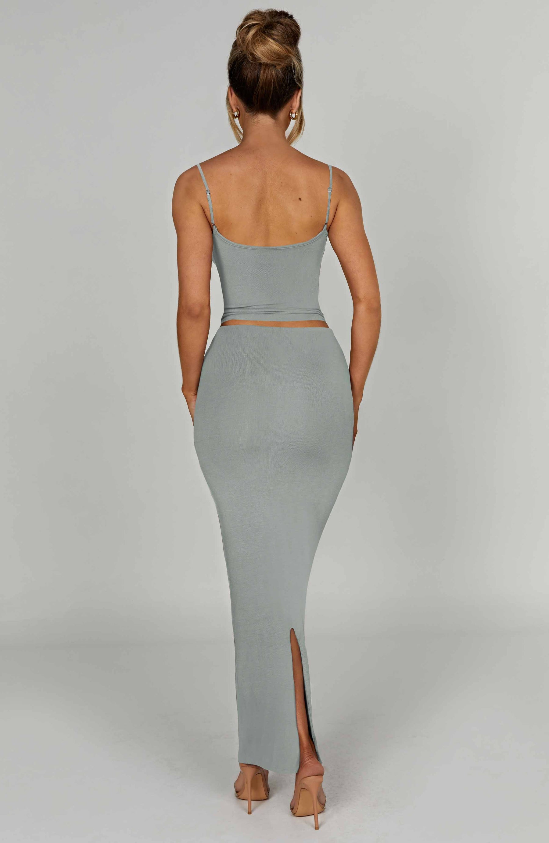 Yazmin Maxi Skirt - Steel Ryvelle