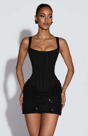 Yeona Mini Dress - Black Ryvelle