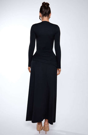 Ysabella Maxi Dress - Black Ryvelle