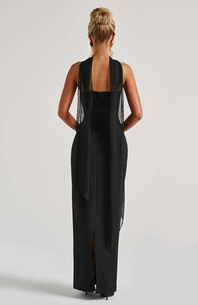 Yulia Maxi Dress - Black Ryvelle