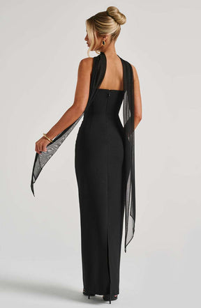 Yulia Maxi Dress - Black Ryvelle
