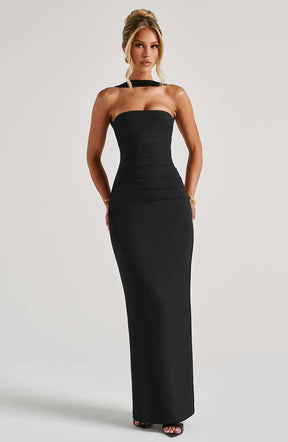 Yulia Maxi Dress - Black Ryvelle
