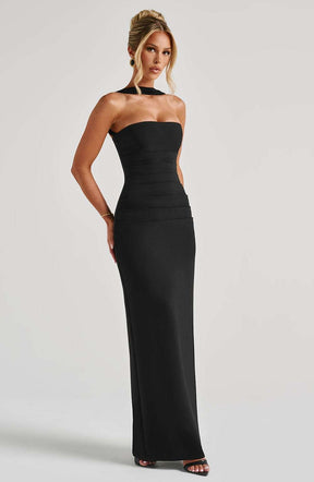 Yulia Maxi Dress - Black Ryvelle