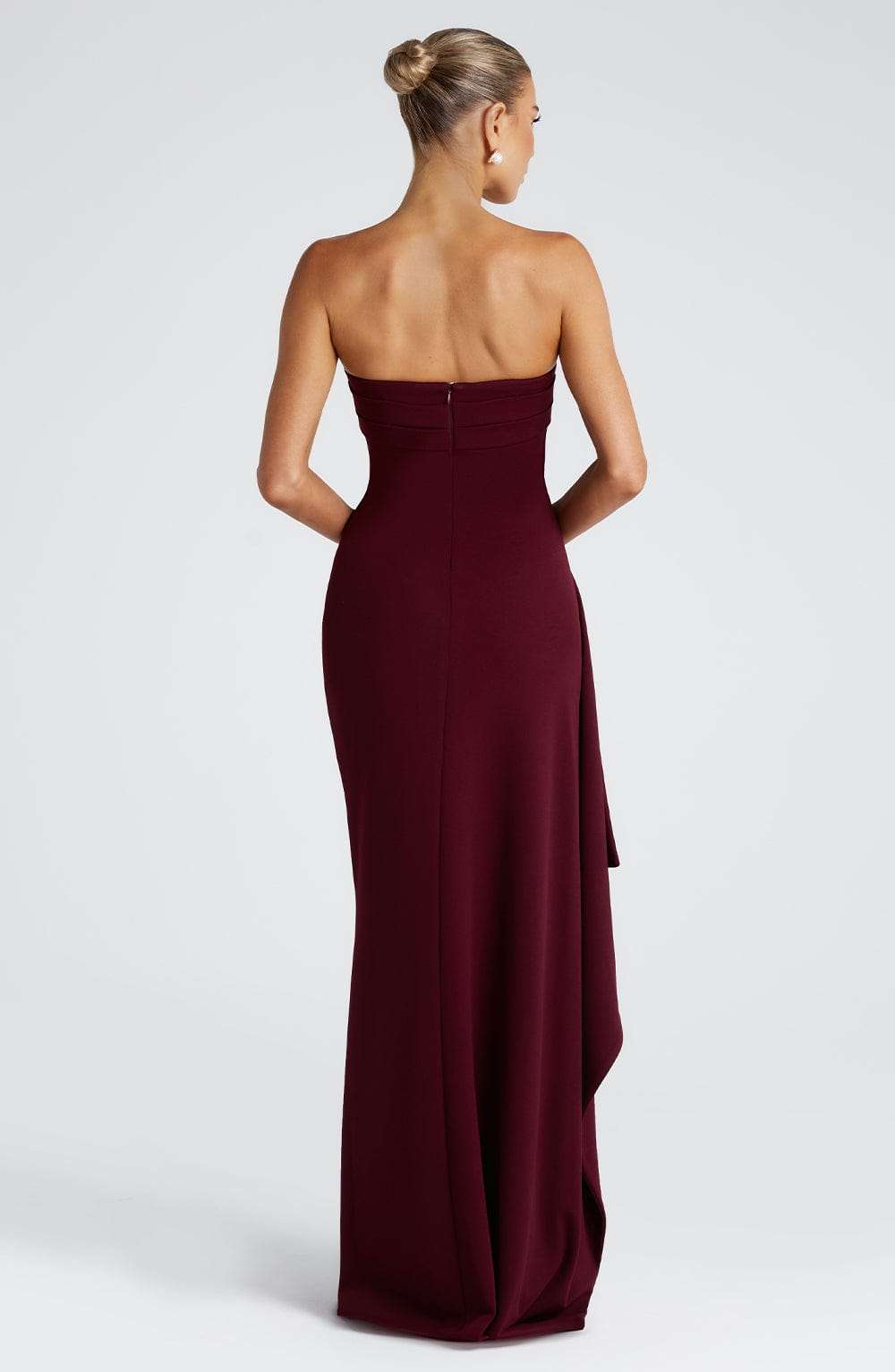 Zafira Maxi Dress - Cherry Lacquer Ryvelle