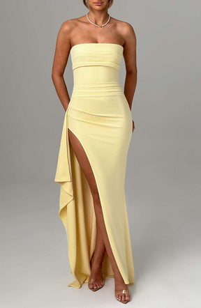 Zafira Maxi Dress - Lemon Ryvelle
